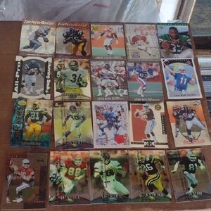 Assorted Football Trading Cards Set